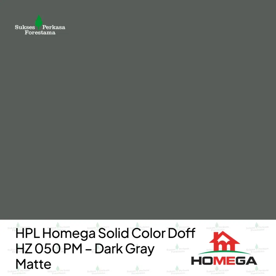 HPL Homega Solid Color Doff HZ 050 PM – Dark Gray Matte