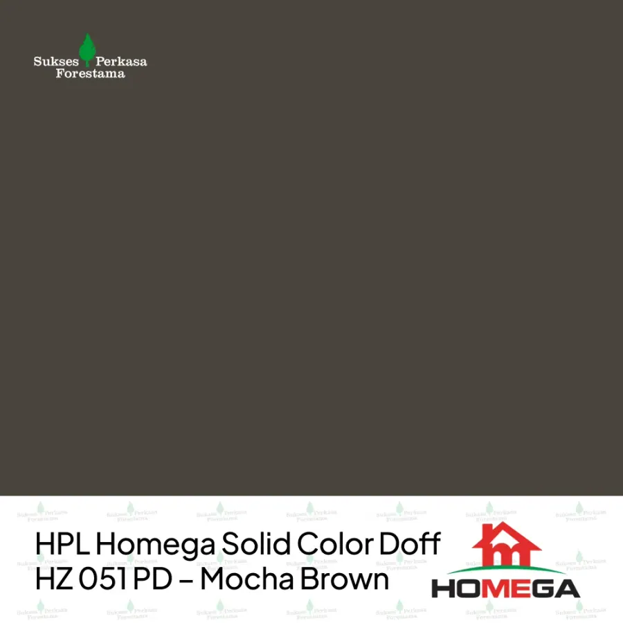 HPL Homega Solid Color Doff HZ 051 PD – Mocha Brown