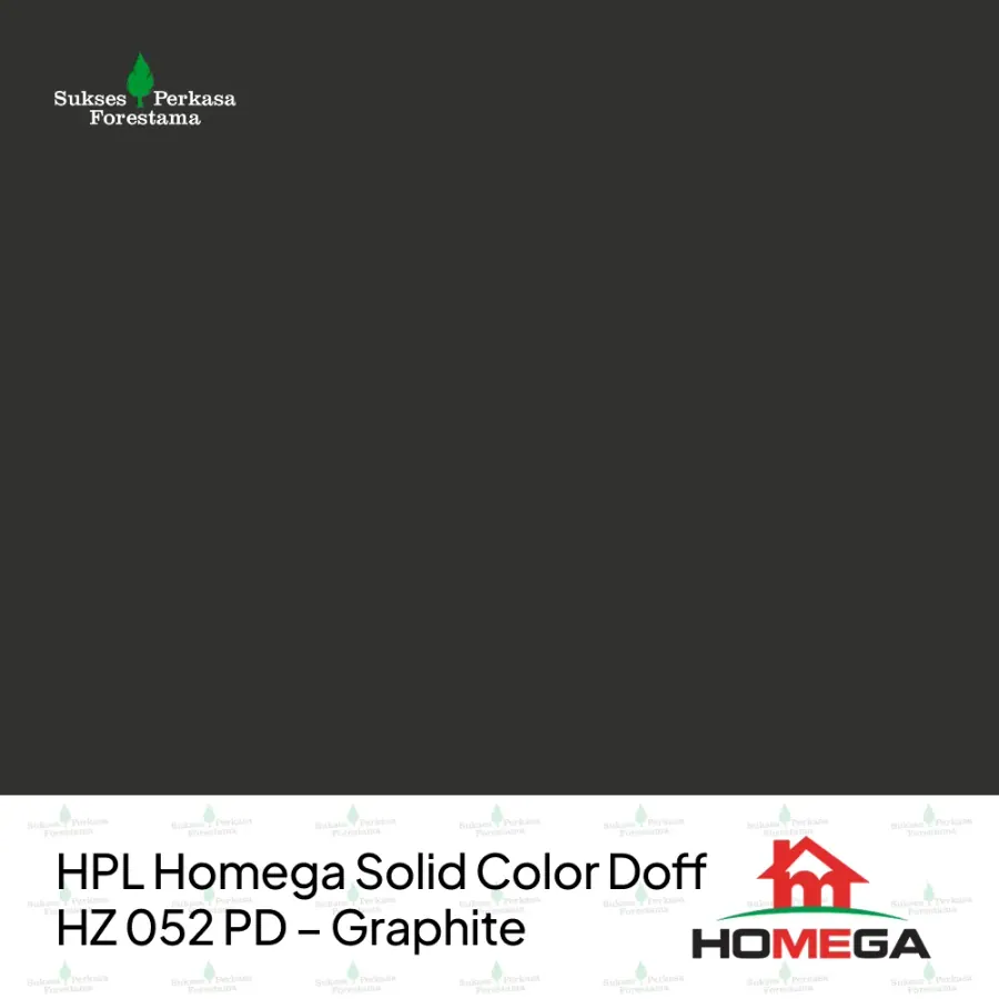 HPL Homega Solid Color Doff HZ 052 PD – Graphite