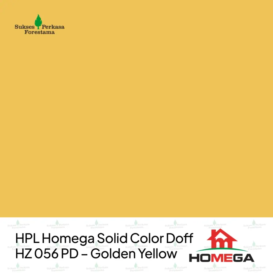HPL Homega Solid Color Doff HZ 056 PD – Golden Yellow