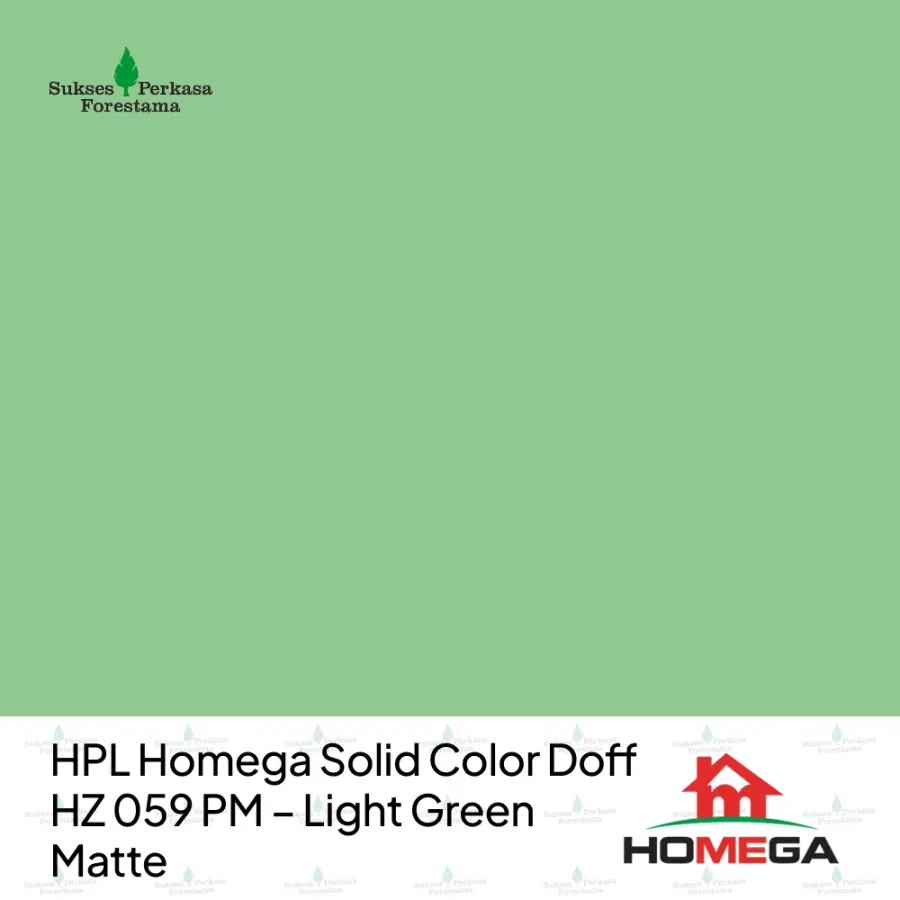 HPL Homega Solid Color Doff HZ 059 PM – Light Green Matte