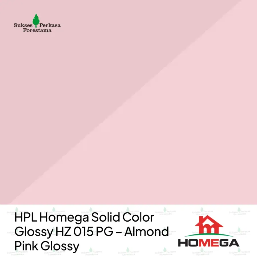 HPL Homega Solid Color Glossy HZ 015 PG – Almond Pink Glossy