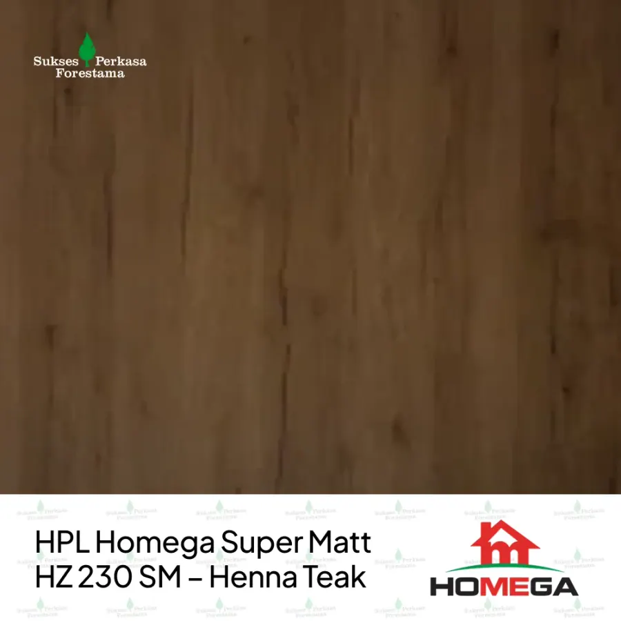 HPL Homega Super Matt HZ 230 SM – Henna Teak