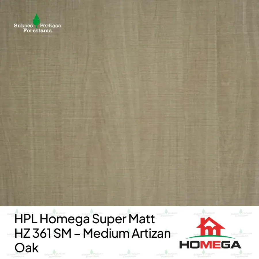 HPL Homega Super Matt HZ 361 SM – Medium Artizan Oak
