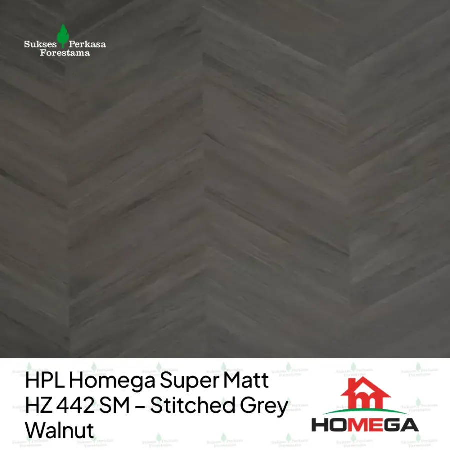 HPL Homega Super Matt HZ 442 SM – Stitched Grey Walnut