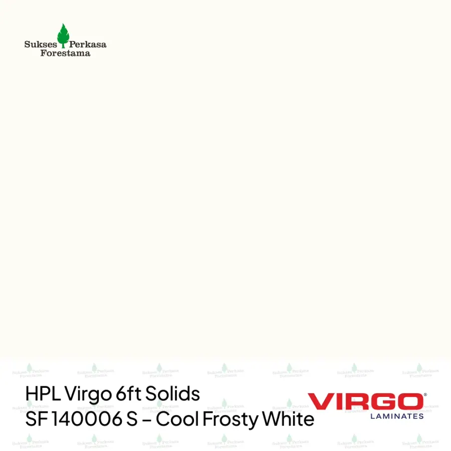 HPL Virgo 6ft Solids SF 140006 S – Cool Frosty White