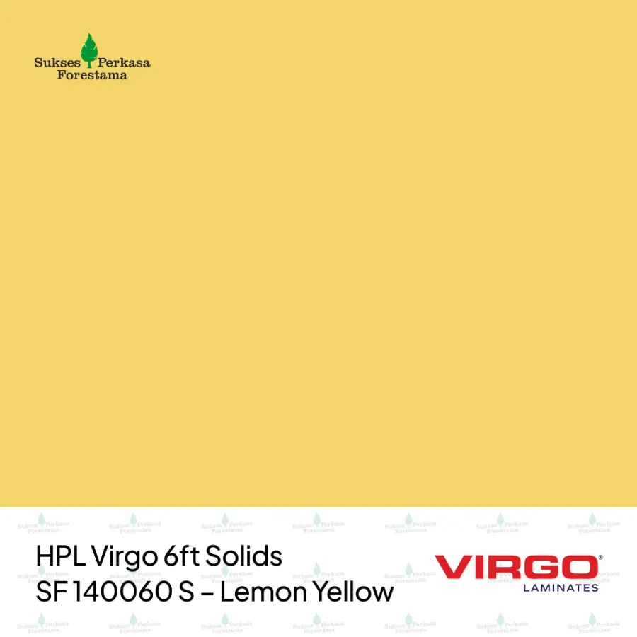 HPL Virgo 6ft Solids SF 140060 S – Lemon Yellow