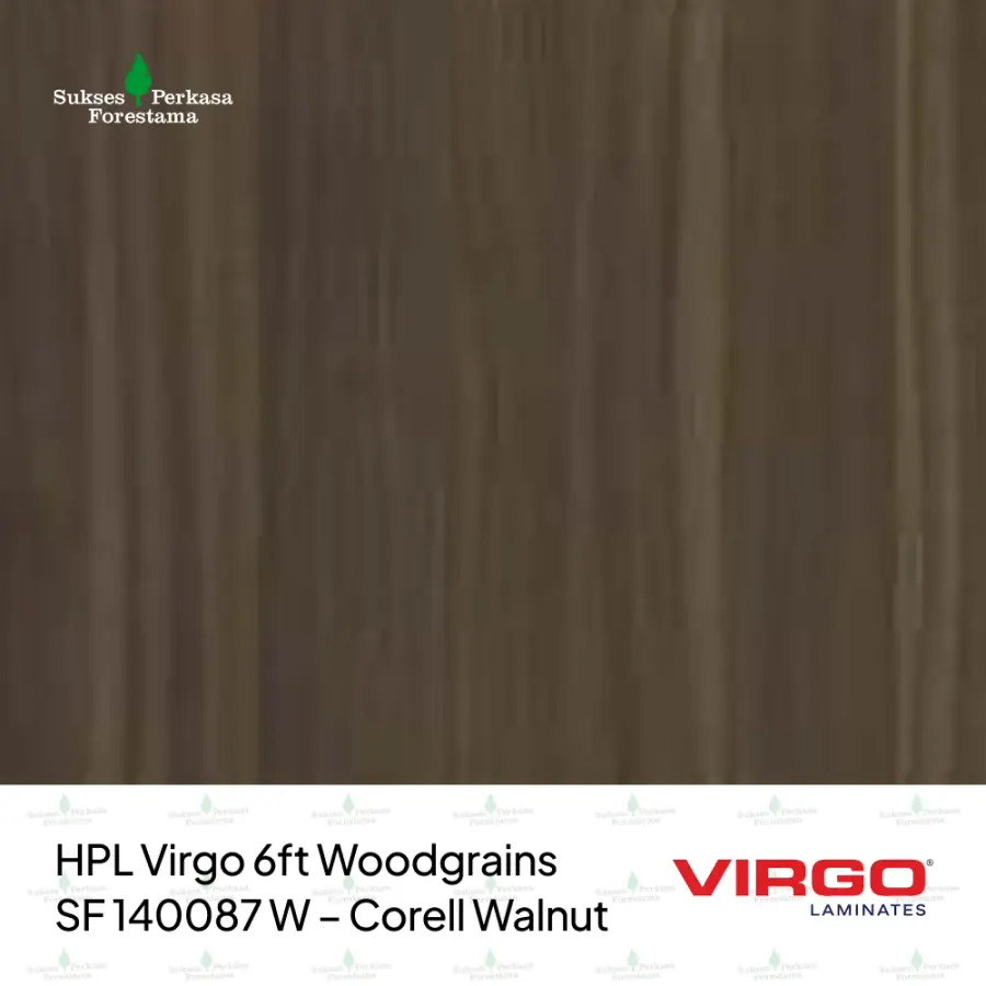 HPL Virgo 6ft Woodgrains SF 140087 W – Corell Walnut