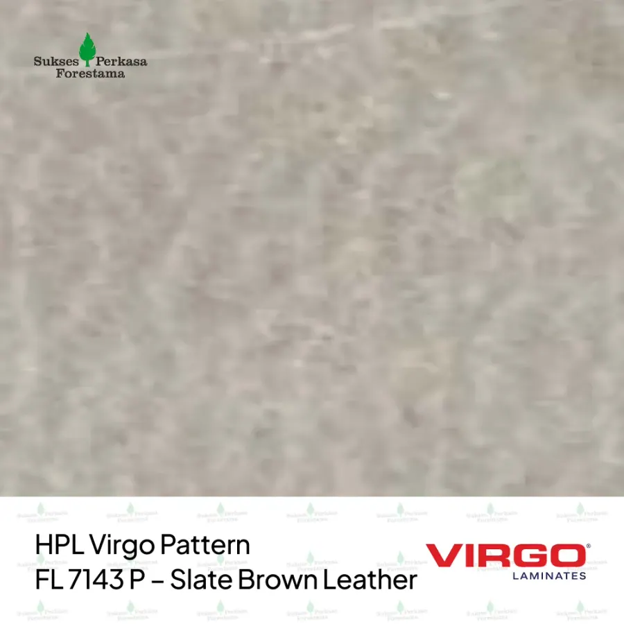HPL Virgo Pattern FL 7143 P – Slate Brown Leather