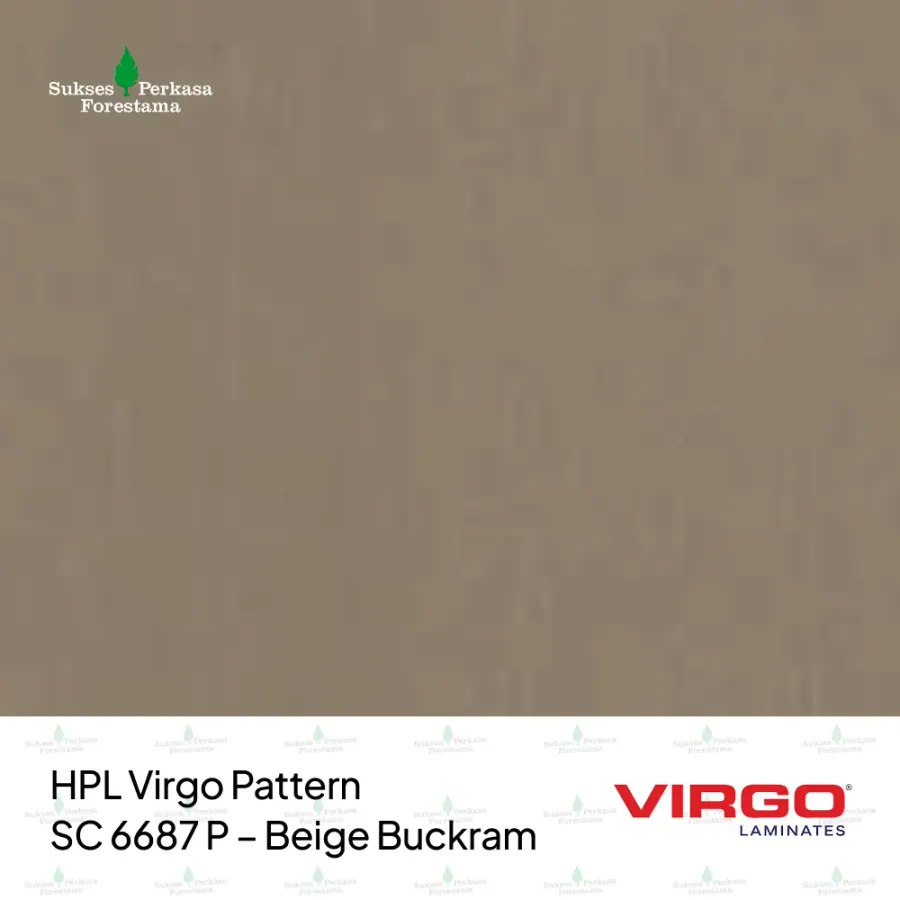 HPL Virgo Pattern SC 6687 P – Beige Buckram
