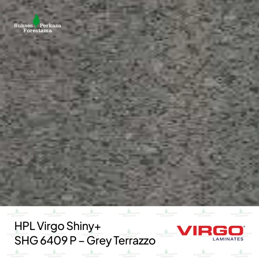 HPL Virgo Shiny+ SHG 6409 P – Grey Terrazzo
