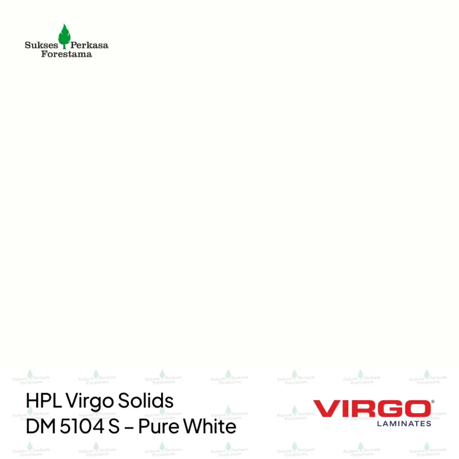 HPL Virgo Solids DM 5104 S – Pure White