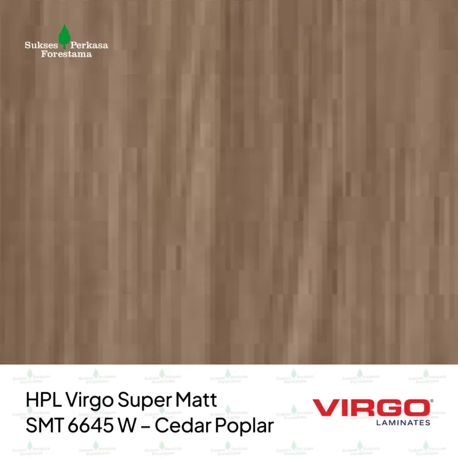 HPL Virgo Super Matt SMT 6645 W – Cedar Poplar