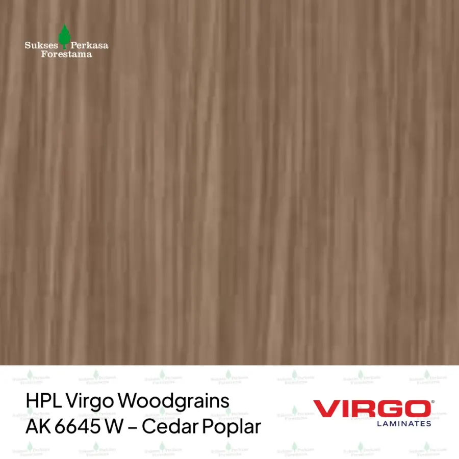 HPL Virgo Woodgrains AK 6645 W – Cedar Poplar