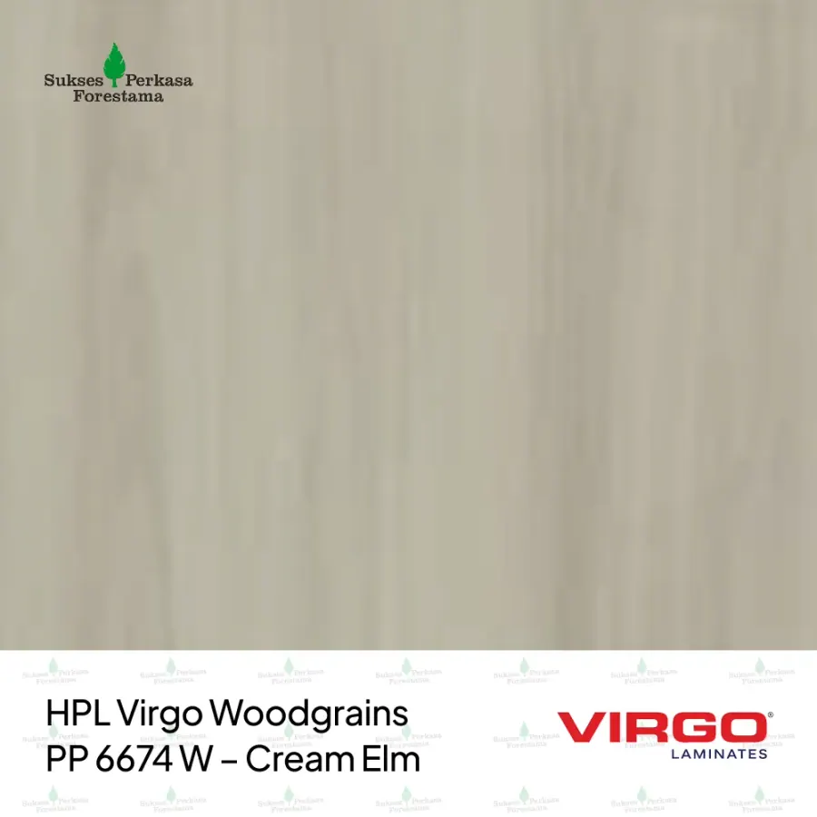 HPL Virgo Woodgrains PP 6674 W – Cream Elm