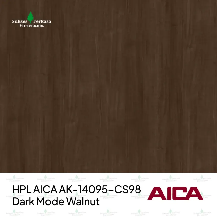 HPL AICA AK-14095-CS98 – Dark Mode Walnut