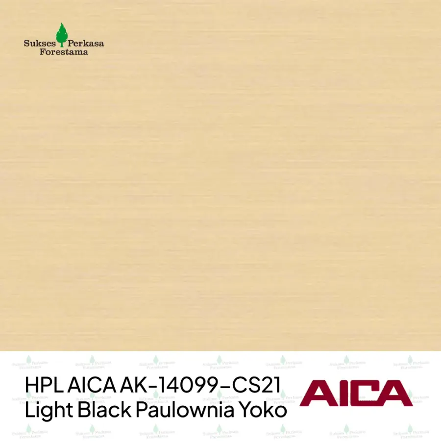 HPL AICA AK-14099-CS21 – Light Black Paulownia Yoko