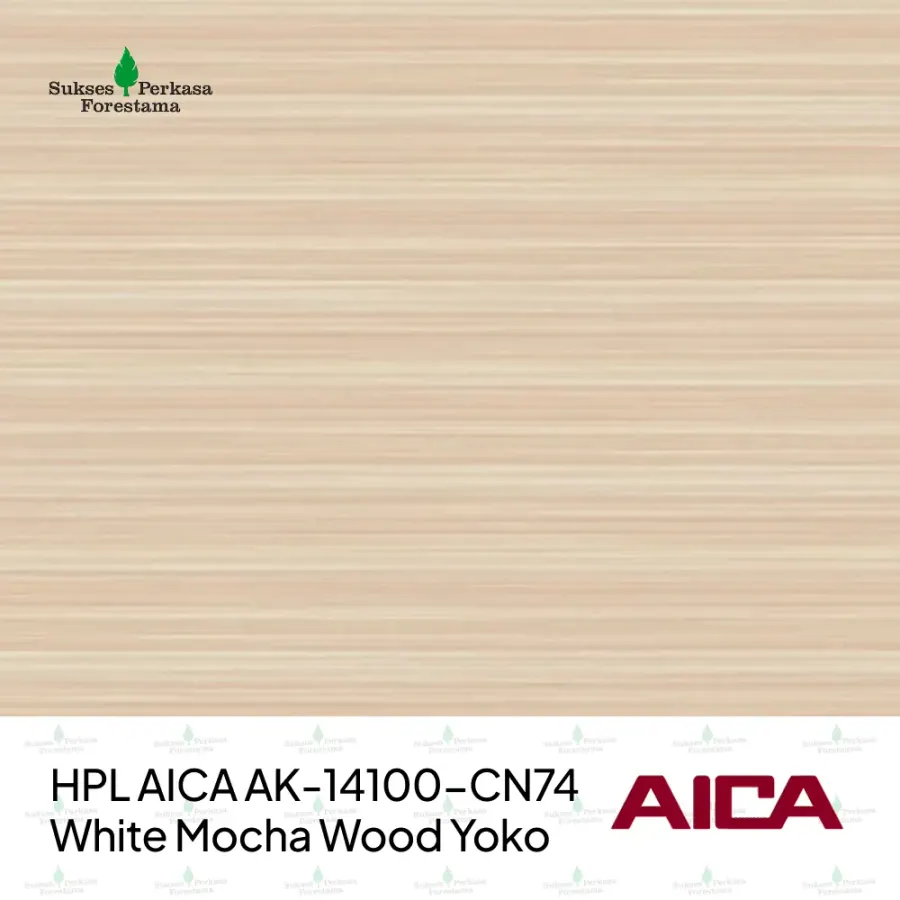 HPL AICA AK-14100-CN74 – White Mocha Wood Yoko