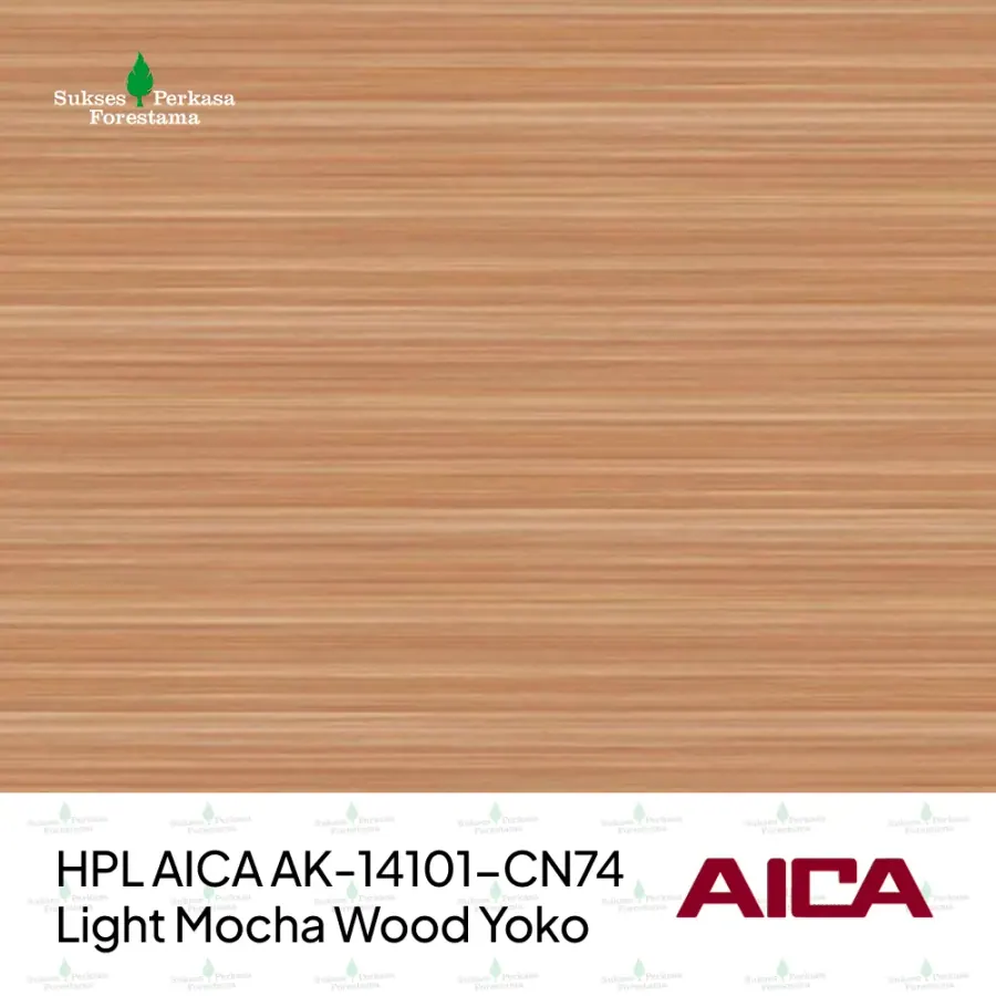 HPL AICA AK-14101-CN74 – Light Mocha Wood Yoko