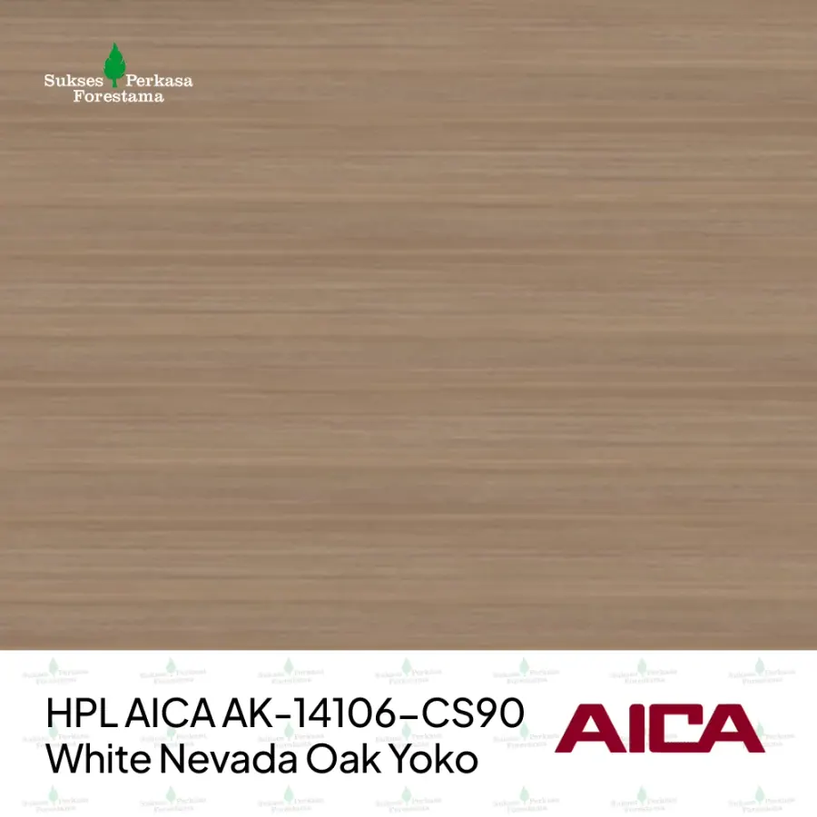 HPL AICA AK-14106-CS90 – White Nevada Oak Yoko