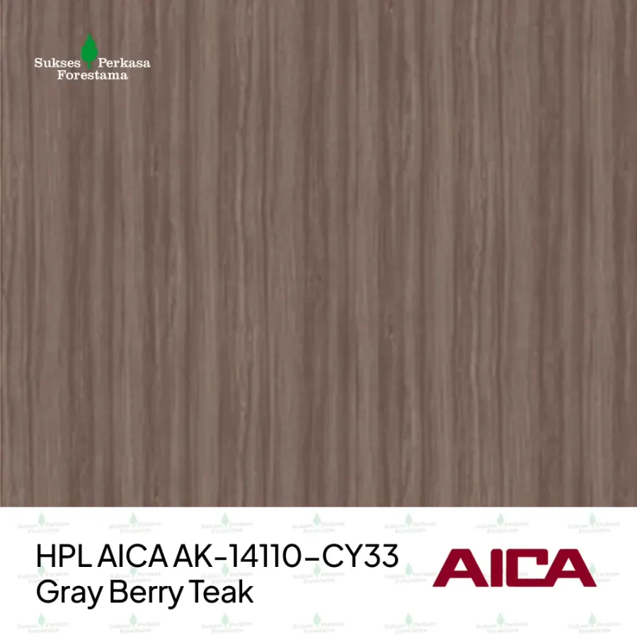 HPL AICA AK-14110-CY33 – Gray Berry Teak