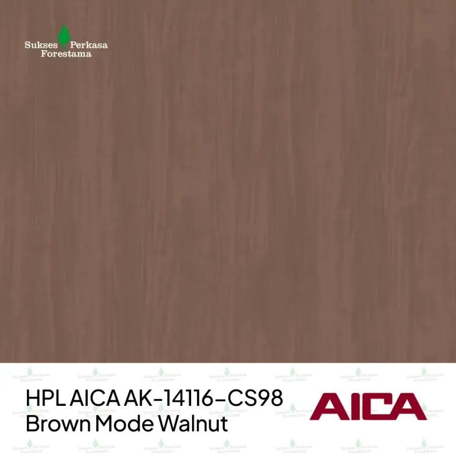 HPL AICA AK-14116-CS98 – Brown Mode Walnut