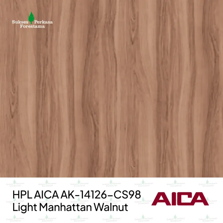HPL AICA AK-14126-CS98 – Light Manhattan Walnut