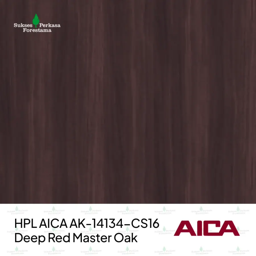 HPL AICA AK-14134-CS16 – Deep Red Master Oak