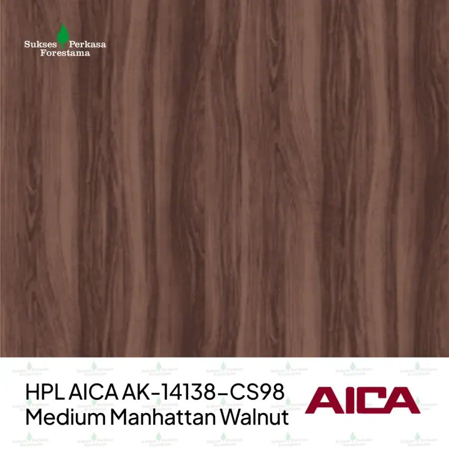 HPL AICA AK-14138-CS98 – Medium Manhattan Walnut