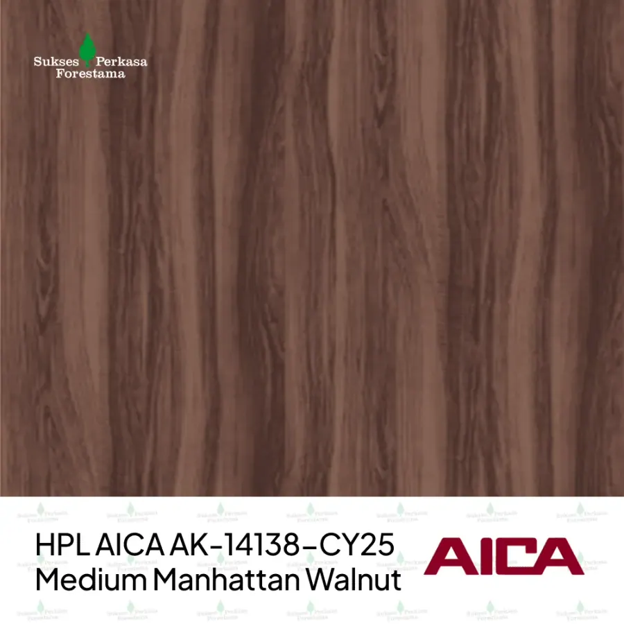 HPL AICA AK-14138-CY25 – Medium Manhattan Walnut