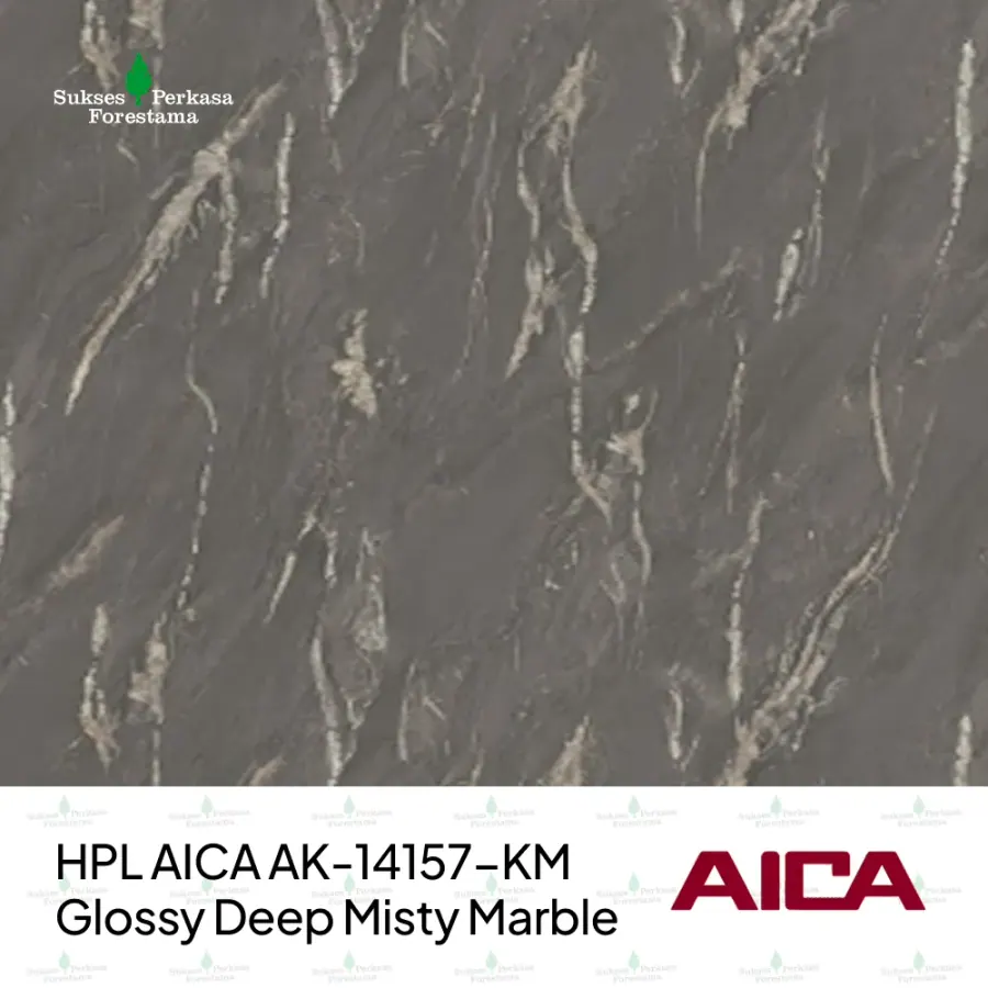HPL AICA AK-14157-KM – Glossy Deep Misty Marble