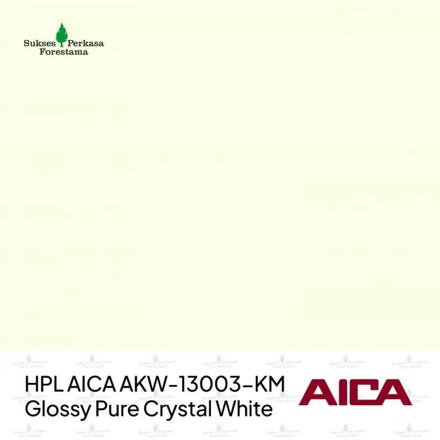 HPL AICA AKW-13003-KM – Glossy Pure Crystal White