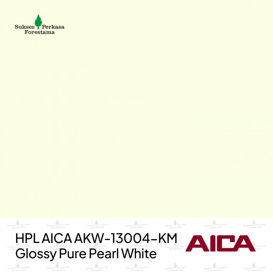 HPL AICA AKW-13004-KM – Glossy Pure Pearl White