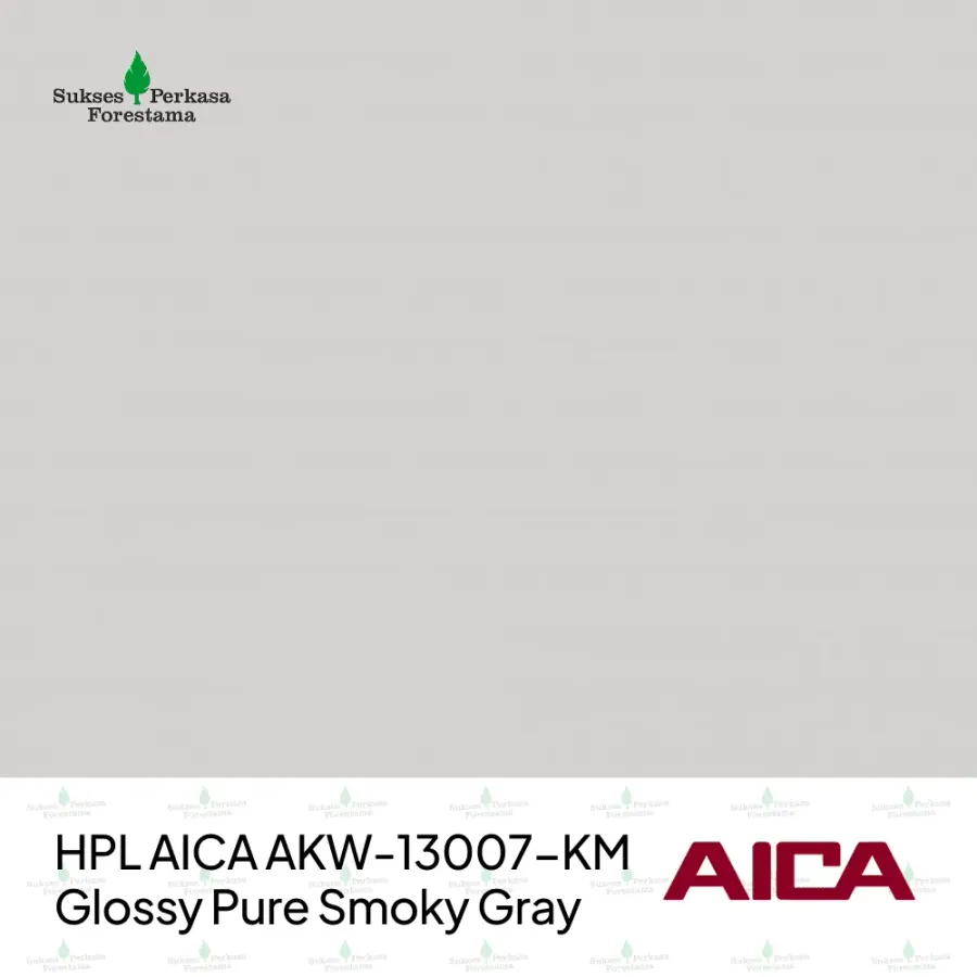 HPL AICA AKW-13007-KM – Glossy Pure Smoky Gray