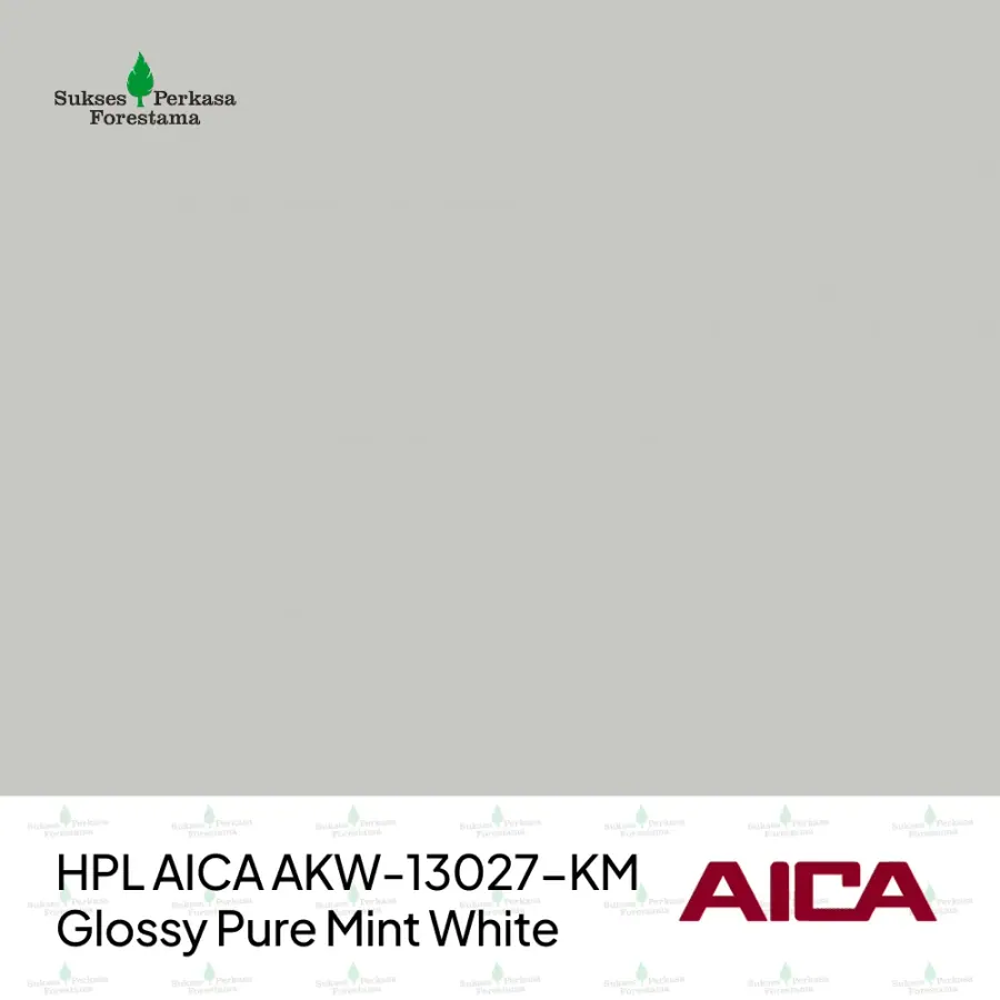 HPL AICA AKW-13027-KM – Glossy Pure Mint White