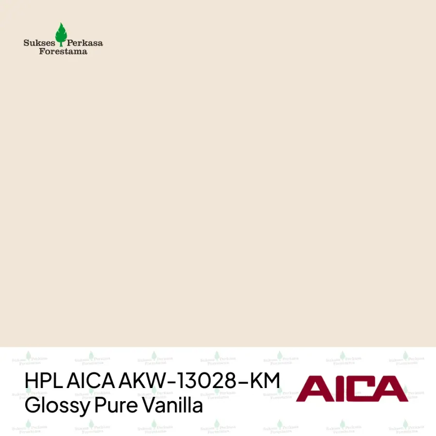 HPL AICA AKW-13028-KM – Glossy Pure Vanilla