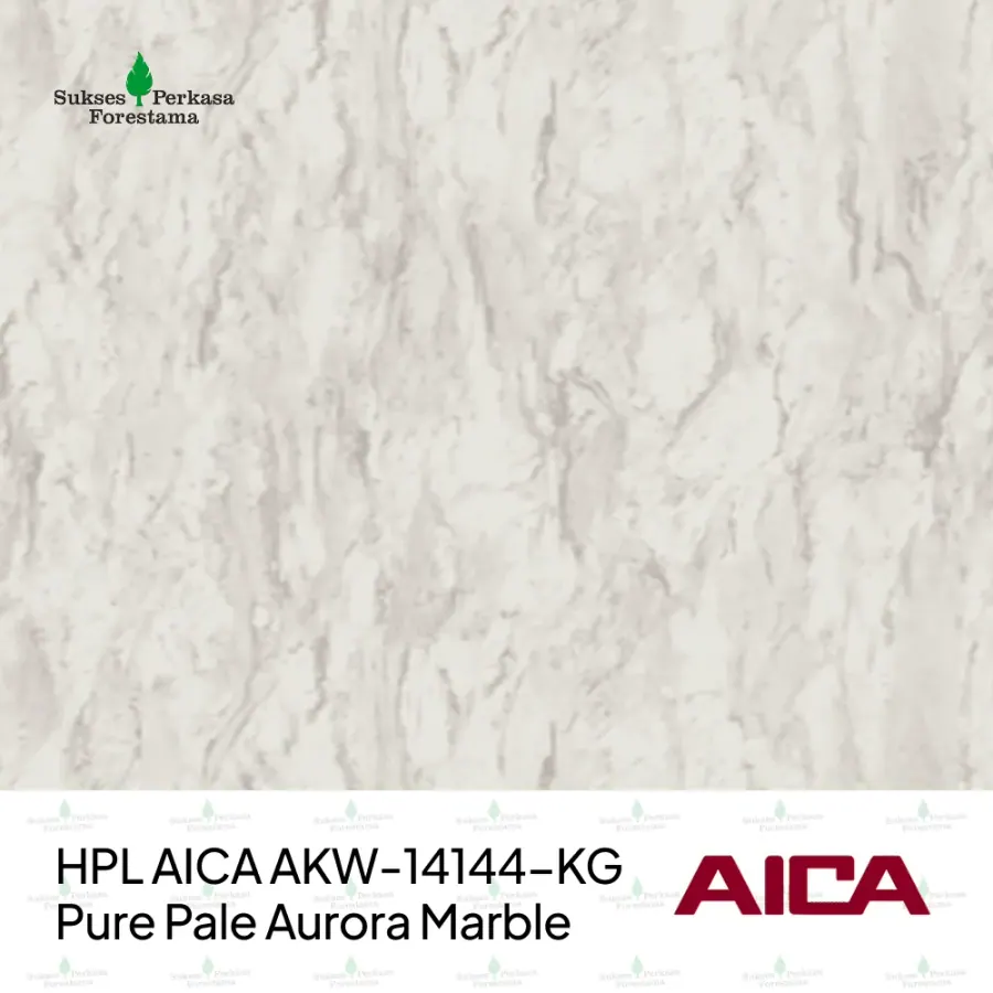 HPL AICA AKW-14144-KG – Pure Pale Aurora Marble