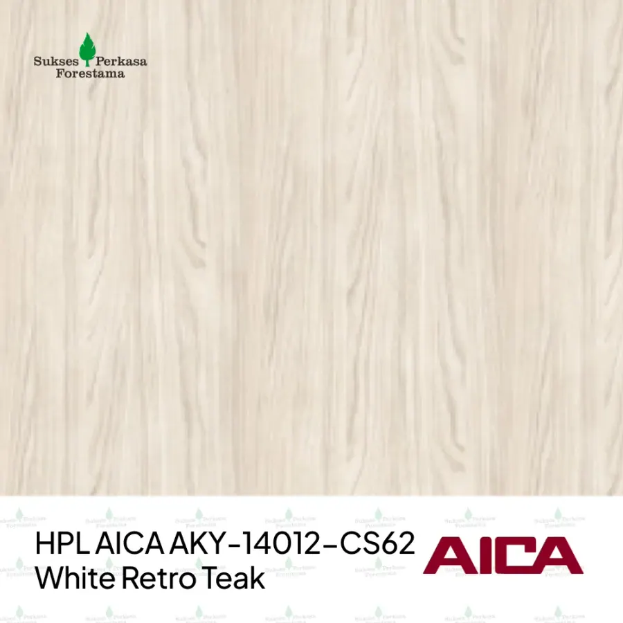 HPL AICA AKY-14012-CS62 – White Retro Teak