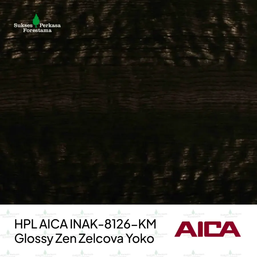 HPL AICA INAK-8126-KM – Glossy Zen Zelcova Yoko