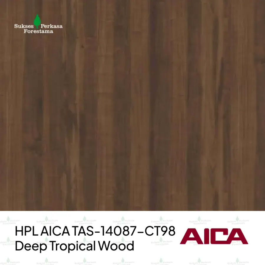 HPL AICA TAS-14087-CT98 – Deep Tropical Wood