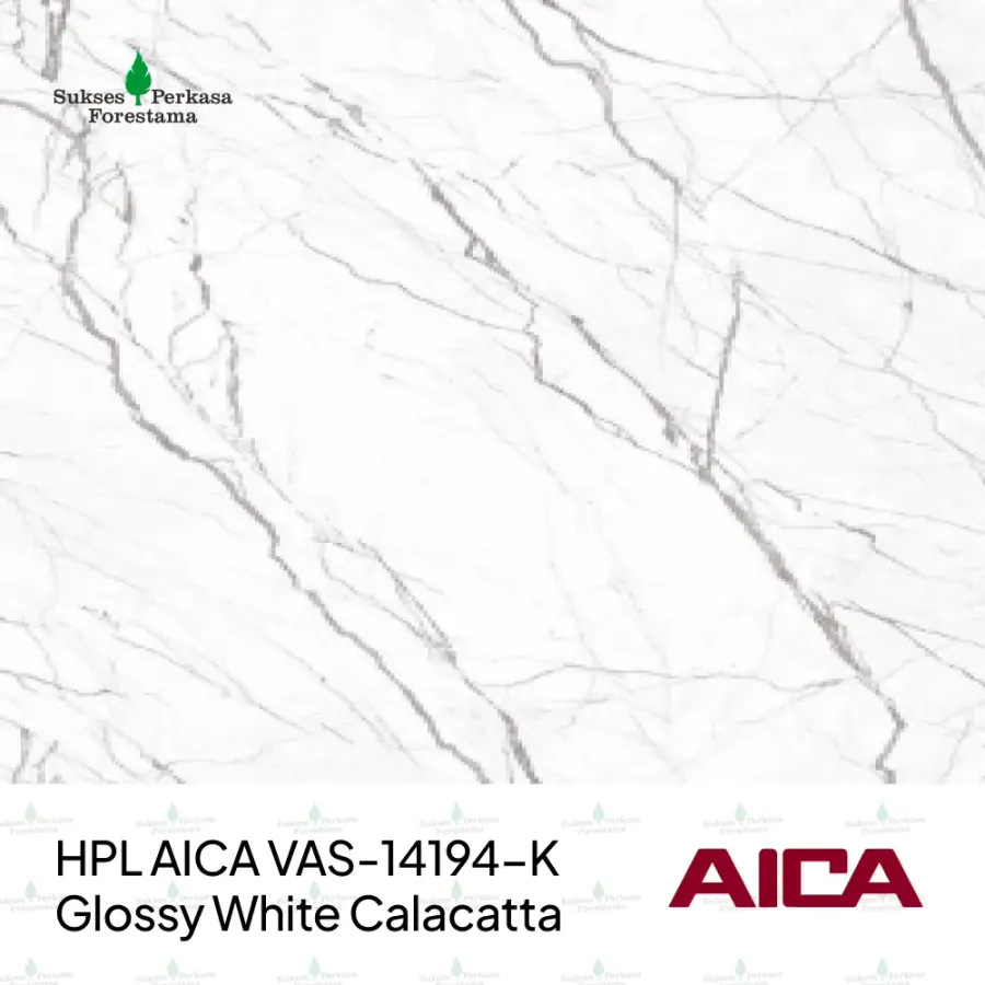 HPL AICA VAS-14194-K – Glossy White Calacatta