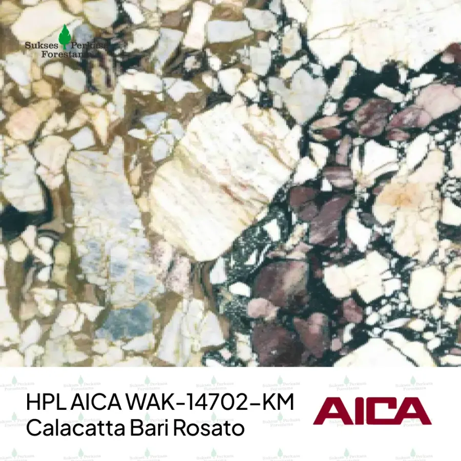 HPL AICA WAK-14702-KM – Calacatta Bari Rosato