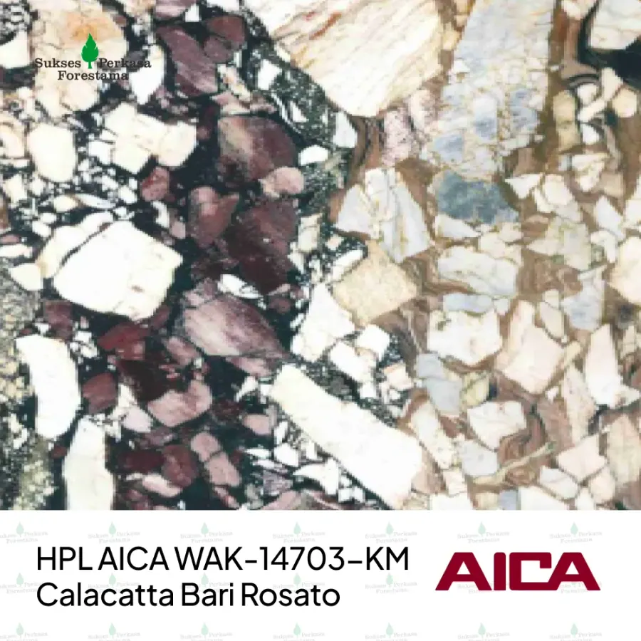 HPL AICA WAK-14703-KM – Calacatta Bari Rosato