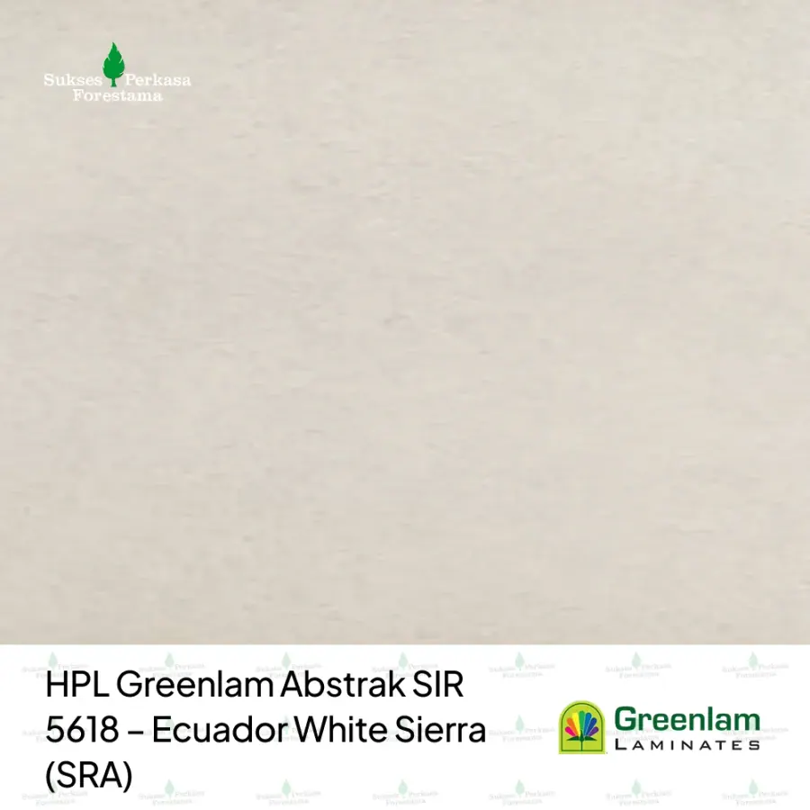 HPL Greenlam Abstrak SIR 5618 – Ecuador White Sierra (SRA)