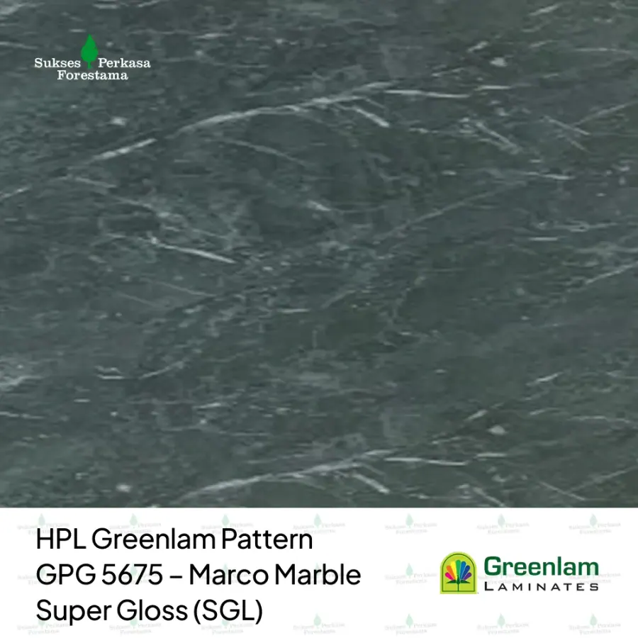HPL Greenlam Pattern GPG 5675 – Marco Marble Super Gloss (SGL)