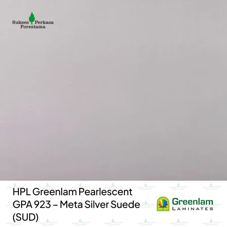 HPL Greenlam Pearlescent GPA 923 – Meta Silver Suede (SUD)