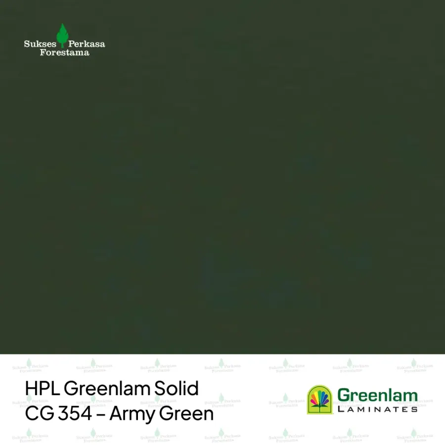HPL Greenlam Solid CG 354 – Army Green