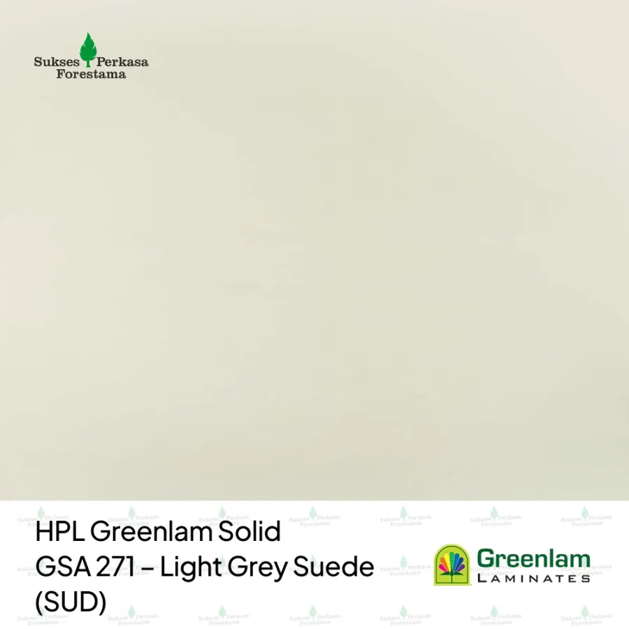 HPL Greenlam Solid GSA 271 – Light Grey Suede (SUD)