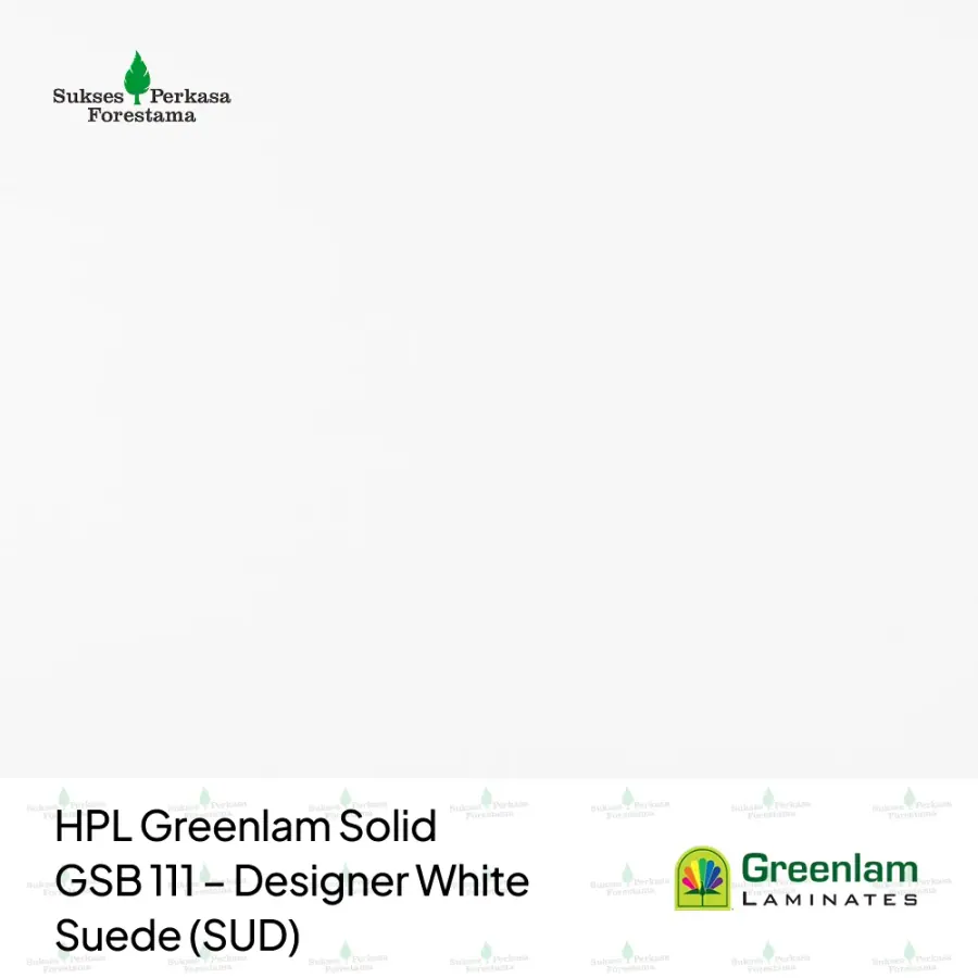 HPL Greenlam Solid GSB 111 – Designer White Suede (SUD)
