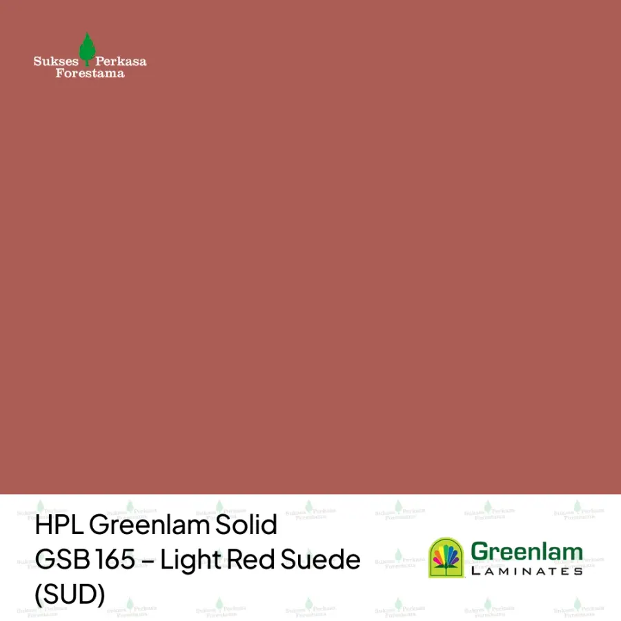 HPL Greenlam Solid GSB 165 – Light Red Suede (SUD)